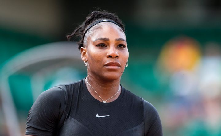 Williams playing at the French Open Tennis Tournament on May 31, 2018, in Paris, France. 