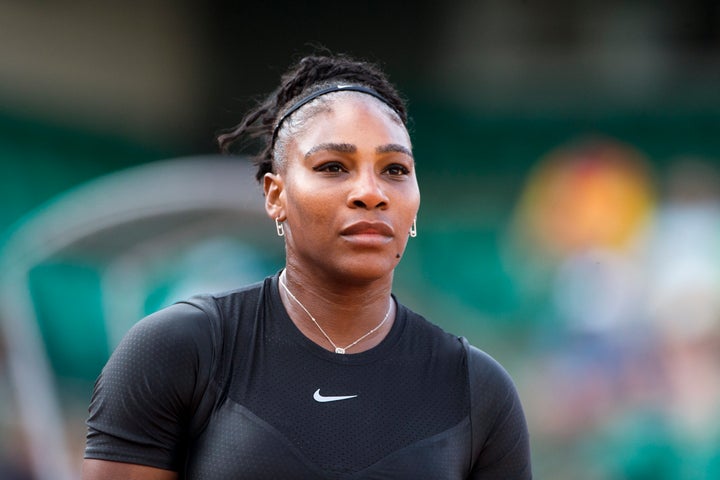 Williams playing at the French Open Tennis Tournament on May 31, 2018, in Paris, France. 