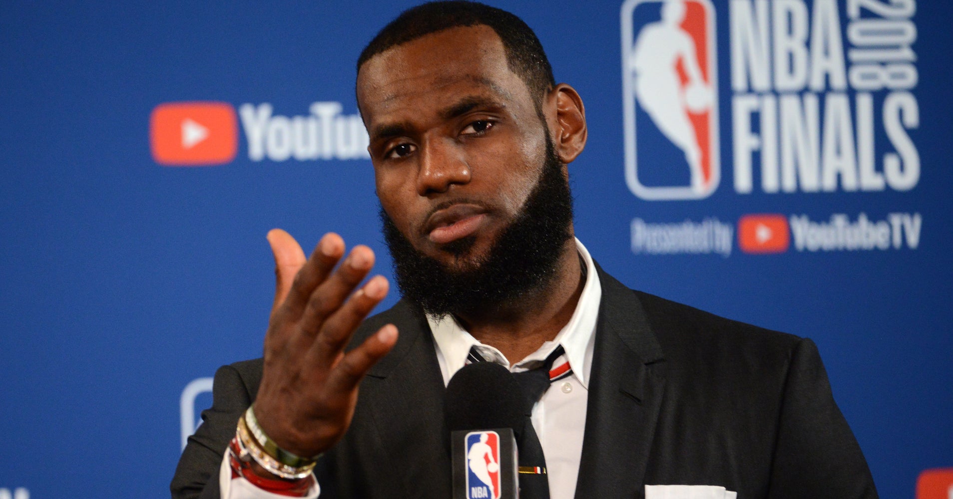 LeBron James Cuts Off Tense NBA Finals Interview On J.R 