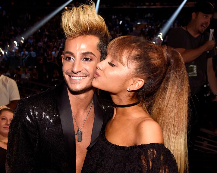  Frankie J. Grande and Ariana Grande appear during the 2016 MTV Video Music Awards