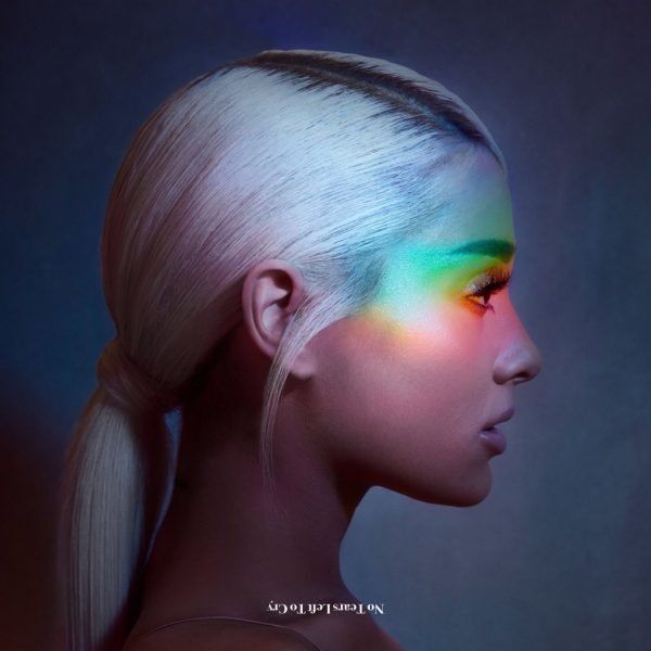 The lead single from "Sweetner," Grande's upcoming album, features an image of the pop star with rainbow light across her face.