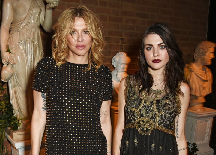 Courtney Love, left, with daughter Frances Bean Cobain in 2016.
