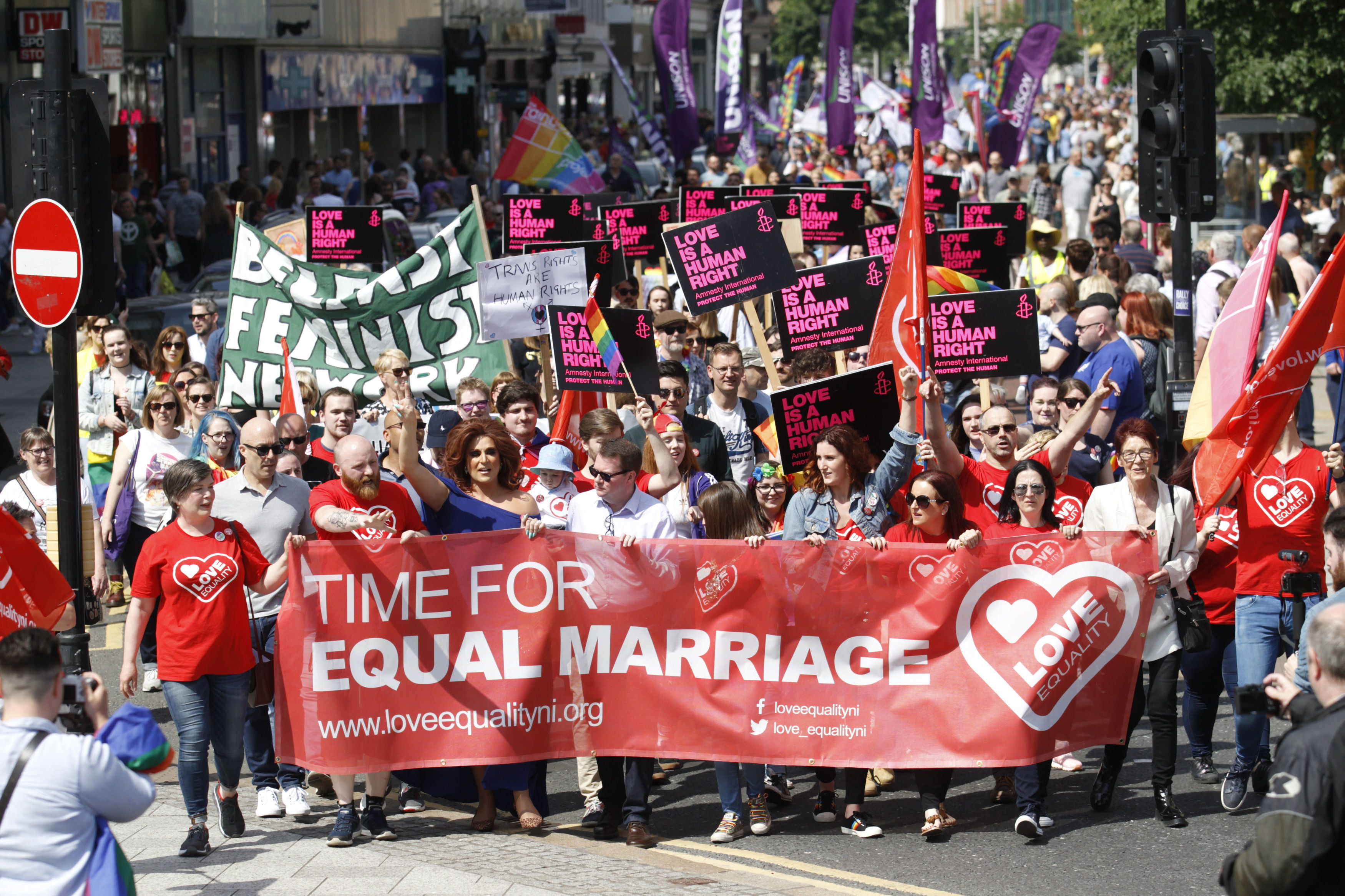 Thousands Take To Streets Of Belfast To Call For Equal Marriage In ...