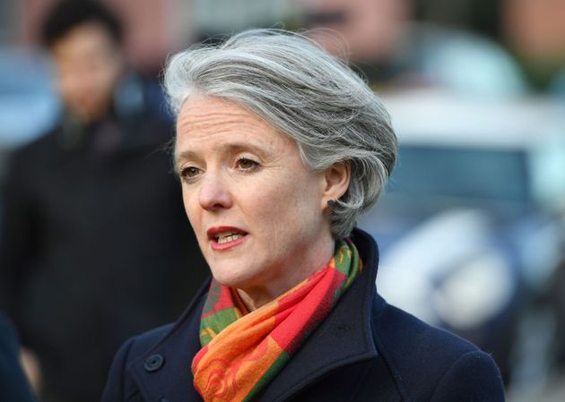 Deputy Mayor of London for Policing and Crime Sophie Linden speaks to the media during a visit to join police officers conducting a weapons sweep in Islington, north London.