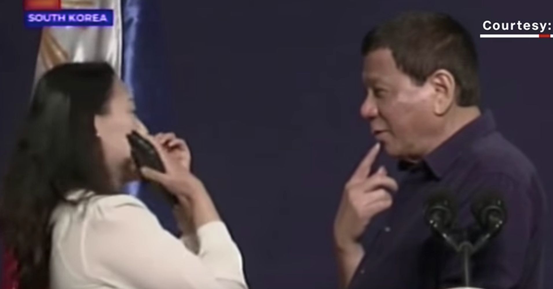 Image result for filipino president kiss