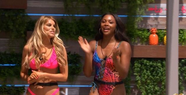 Hayley and Samira on 'Love Island'