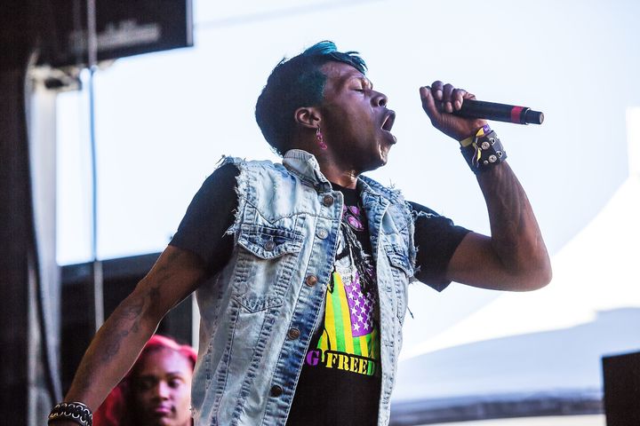Big Freedia performs at the Capitol Hill Block Party in Seattle in 2013.