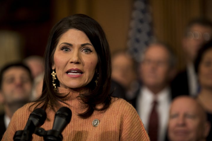 Rep. Kristi Noem (R-S.D.) could become South Dakota's first female governor.