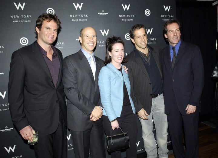 Kate Spade and Kenneth Cole (to the right of Spade) pictured together at a 2002 event.