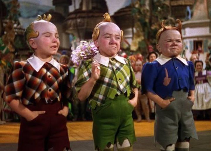 Jerry (in green) in the 1939 film 'The Wizard Of Oz'