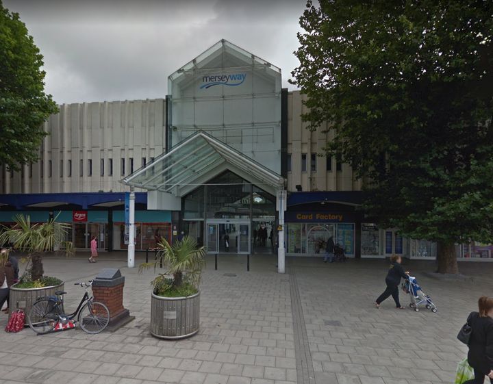 A toddler was almost snatched in an attempted abduction after a shopping trip at Merseyway Shopping Centre 