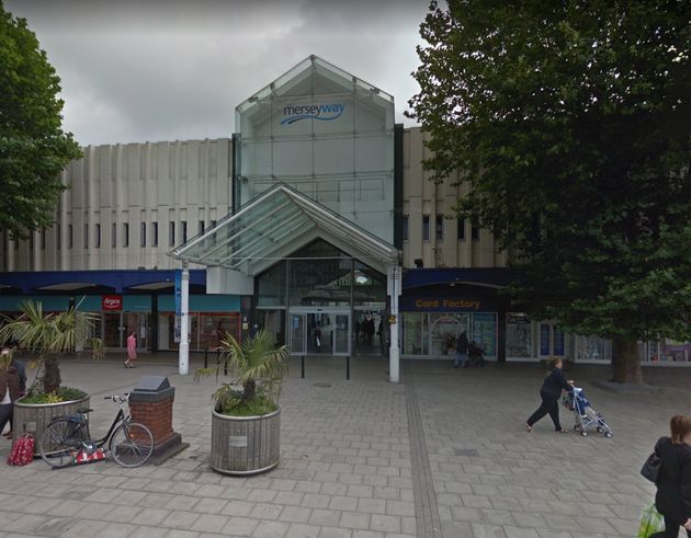 A toddler was almost snatched in an attempted abduction after a shopping trip at Merseyway Shopping Centre 