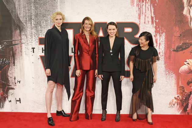 Gwendoline Christie, Laura Dern, Daisy Ridley and Kelly Marie Tran