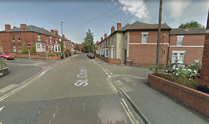 The robbery took place in Normanton, near Derby 