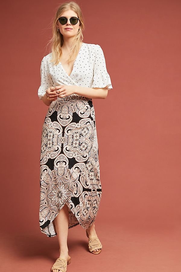 Chic ways to style up your wrap around skirts