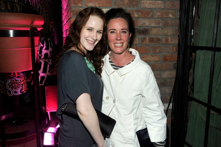 Rachel Brosnahan and Kate Spade pictured together in 2010.
