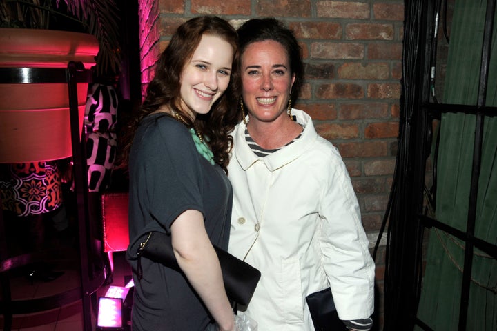 Rachel Brosnahan and Kate Spade pictured together in 2010. 