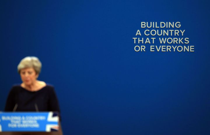 Only some of the writing was on the wall for Theresa May's ill-fated conference speech in 2017.