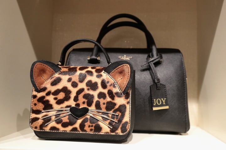 A typically whimsical Kate Spade bag on display in 2017.