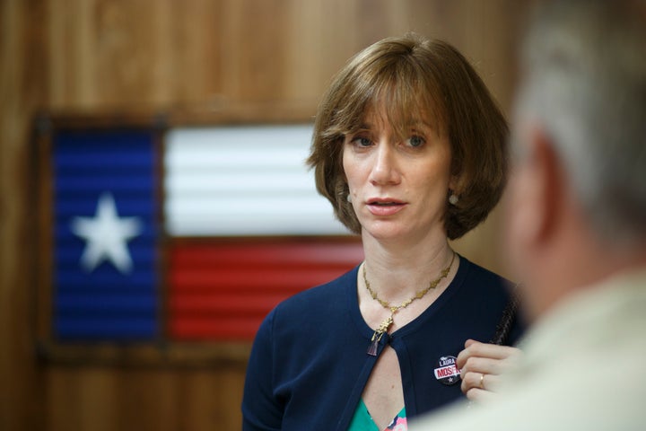 Laura Moser picking up her campaign materials at a print shop in Houston on May 22, 2017. She is now entering the world of progressive publishing.