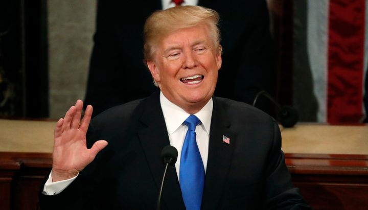 President Donald Trump delivers his State of the Union address in January. He used the speech to lay out the "four pillars" of any immigration deal he'd be willing to sign.
