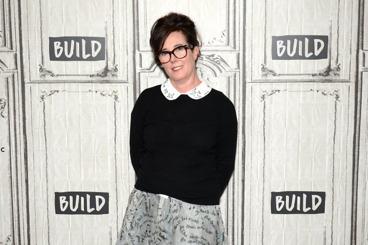 Kate Spade attending the AOL Build Series in April 2017.