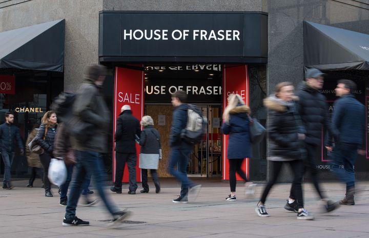 House of Fraser plans to close 31 stores.