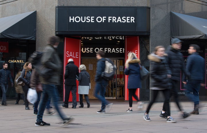 House of Fraser plans to close 31 stores.