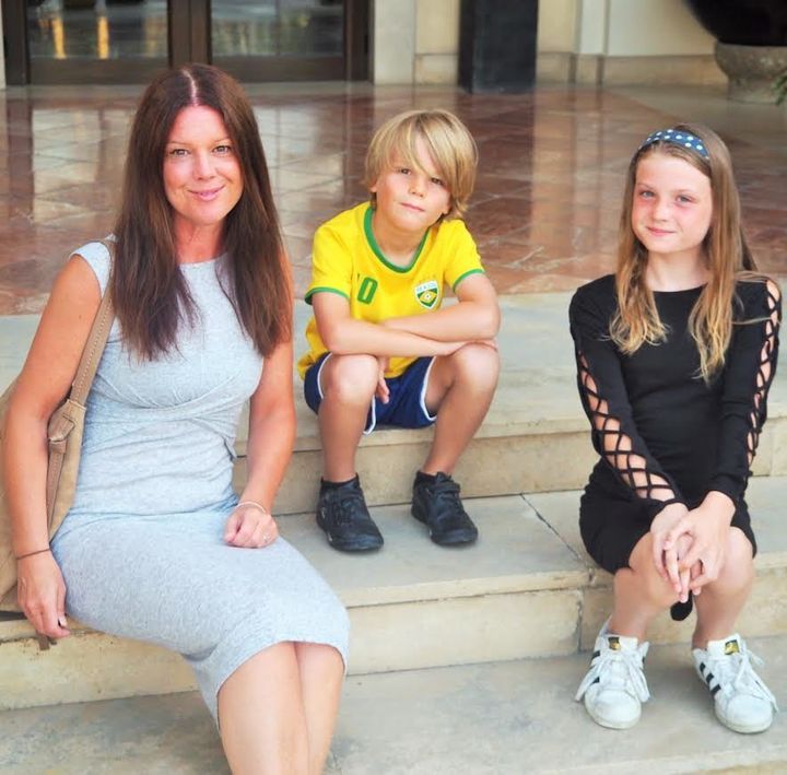 Kellie Bath, who has two children aged eight and 11, advises: 'Stop trying to be superwoman. Grant yourself some "me" time and don’t feel guilty about it'.