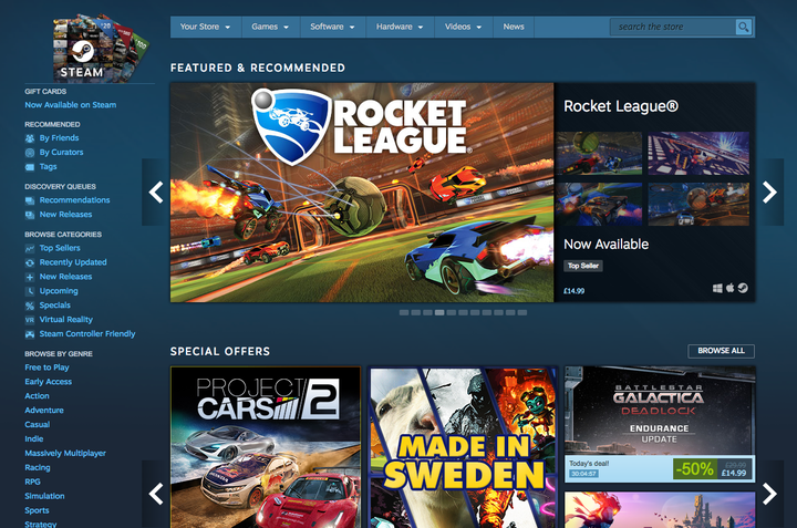 Steam adds new store options to allow users to hide controversial