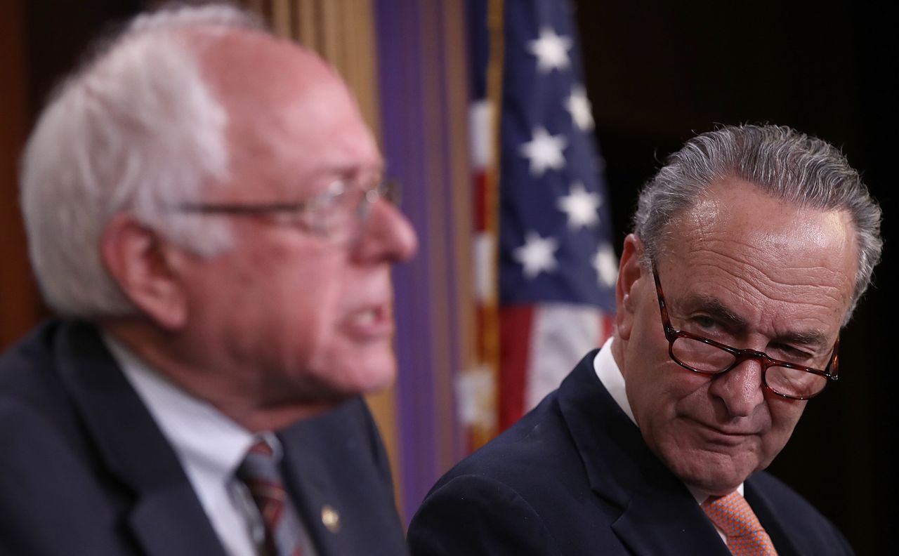 Sens. Bernie Sanders (I-Vt.) and Chuck Schumer (D-N.Y.) A number of senators are already getting ready for 2020.