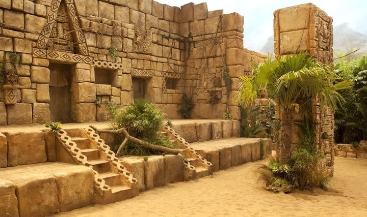 The Aztec Zone has over 18 tonnes of real sand