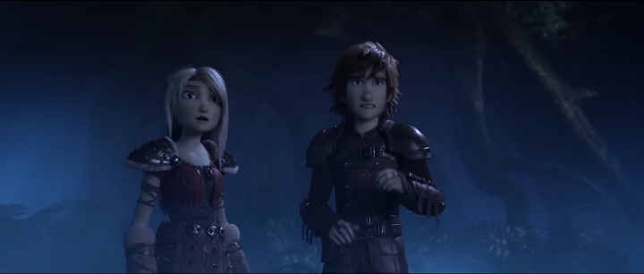 Astrid and Hiccup.