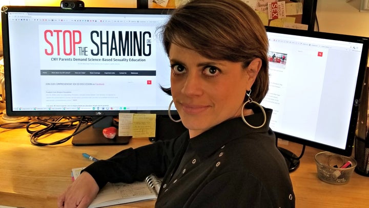 Gina Tonello, 48, created the StopTheShaming.org website to track advocacy efforts to stop schools from inviting crisis pregnancy centers to give sex education presentations to students.