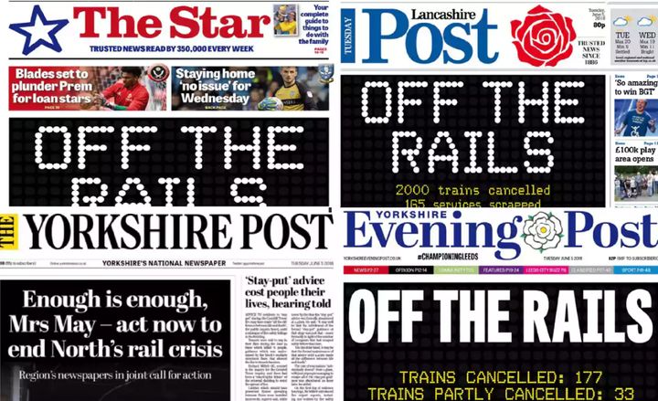 25 northern newspapers campaigned against poor railway services this week amidst unprecedented delays and cancellations
