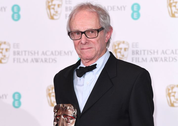 Ken Loach in the press room during the EE British Academy Film Awards in 2017.