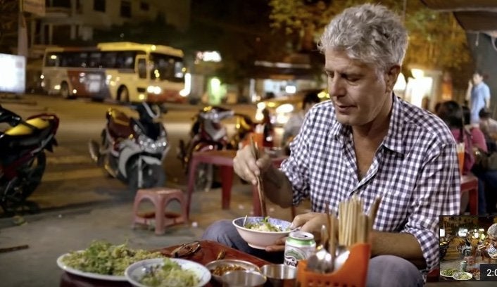 Anthony Bourdain tastes Vietnamese street food in an episode of “Parts Unknown." The celebrity chef has died at the age of 61.