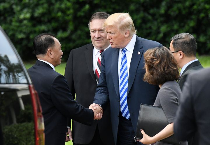 Trump welcomes Kim Yong Chol, vice chairman of North Korea's ruling Worker's Party Central Committee, to the White House ahead of the planned summit with Kim Jong Un in Singapore.