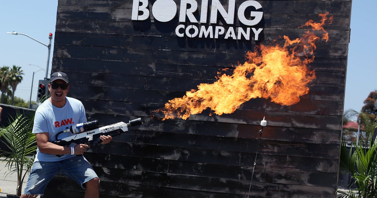 Elon Musk Company Hands Out Fun Flamethrowers In Scorched La Huffpost Uk