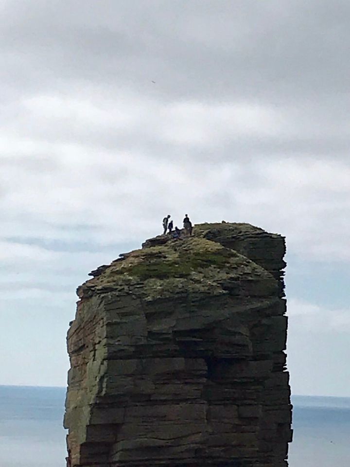 Edward at the top of Old Man Of Hoy.