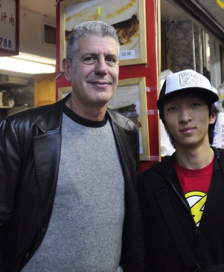 Anthony Bourdain and the author.
