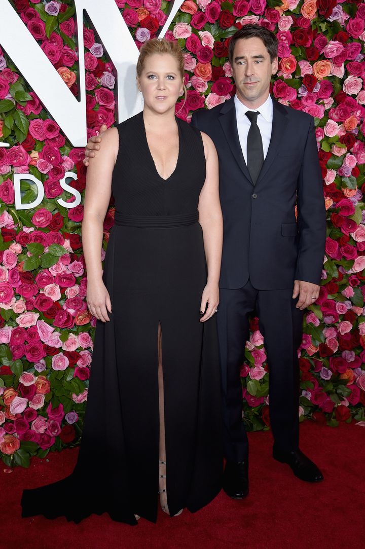 The backdrop for the Tonys event was a gorgeous wall of multicolored roses.
