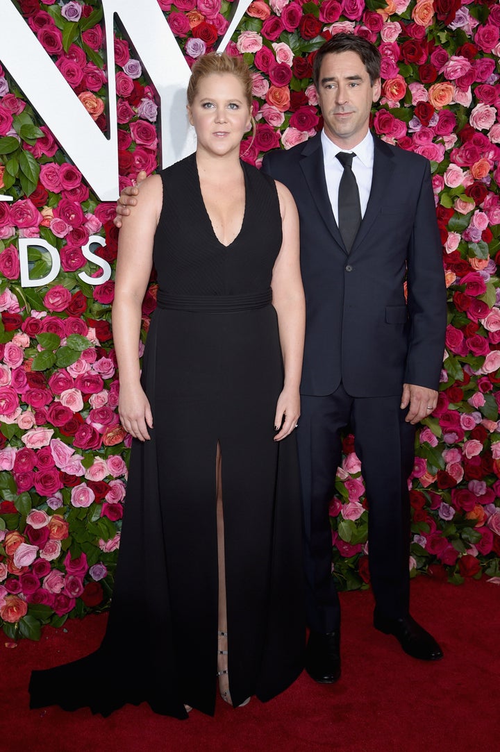 The backdrop for the Tonys event was a gorgeous wall of multicolored roses.