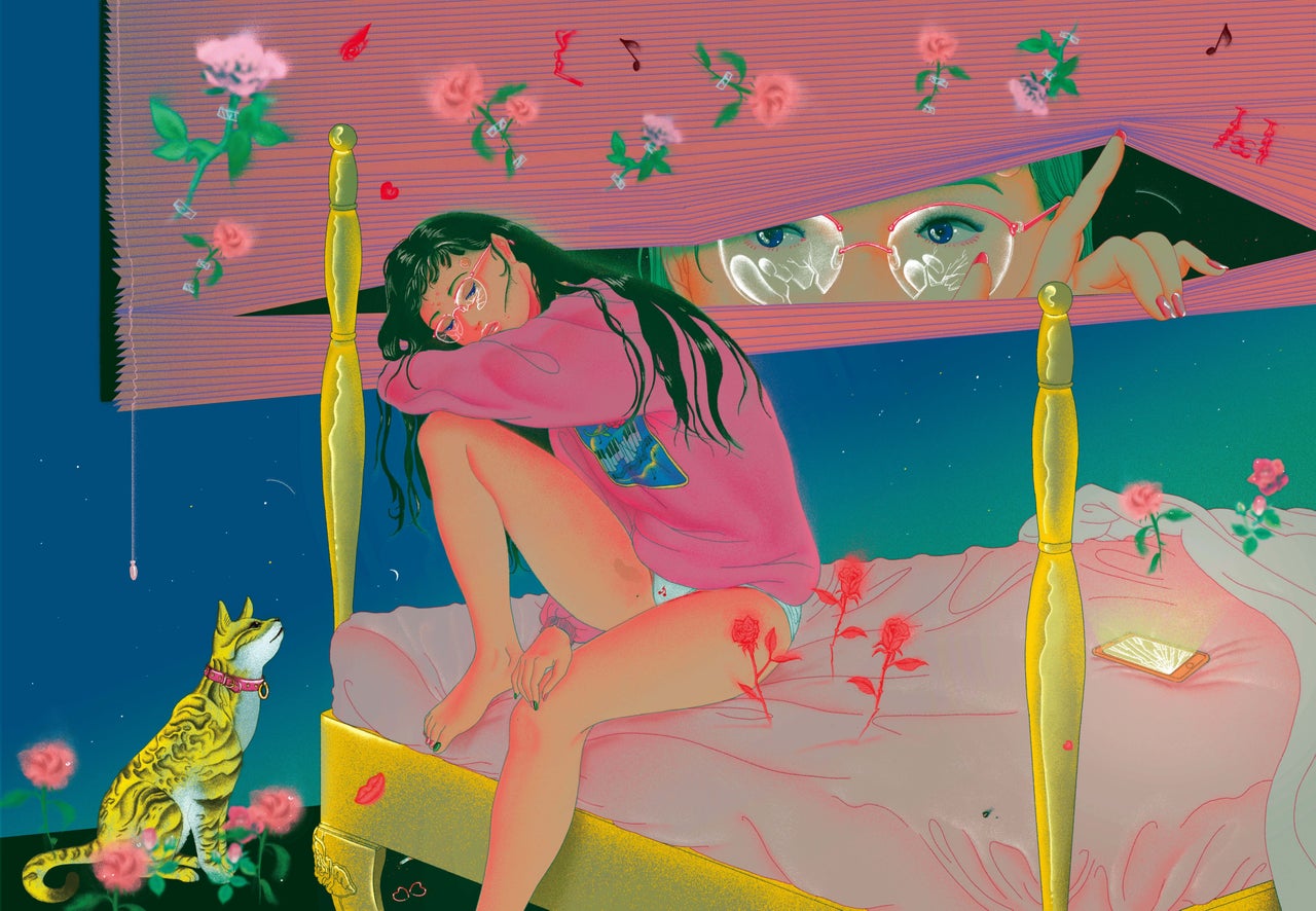 An illustration by Korean artist Ram Han, who also designed the cover of Banana Magazine's fourth issue.