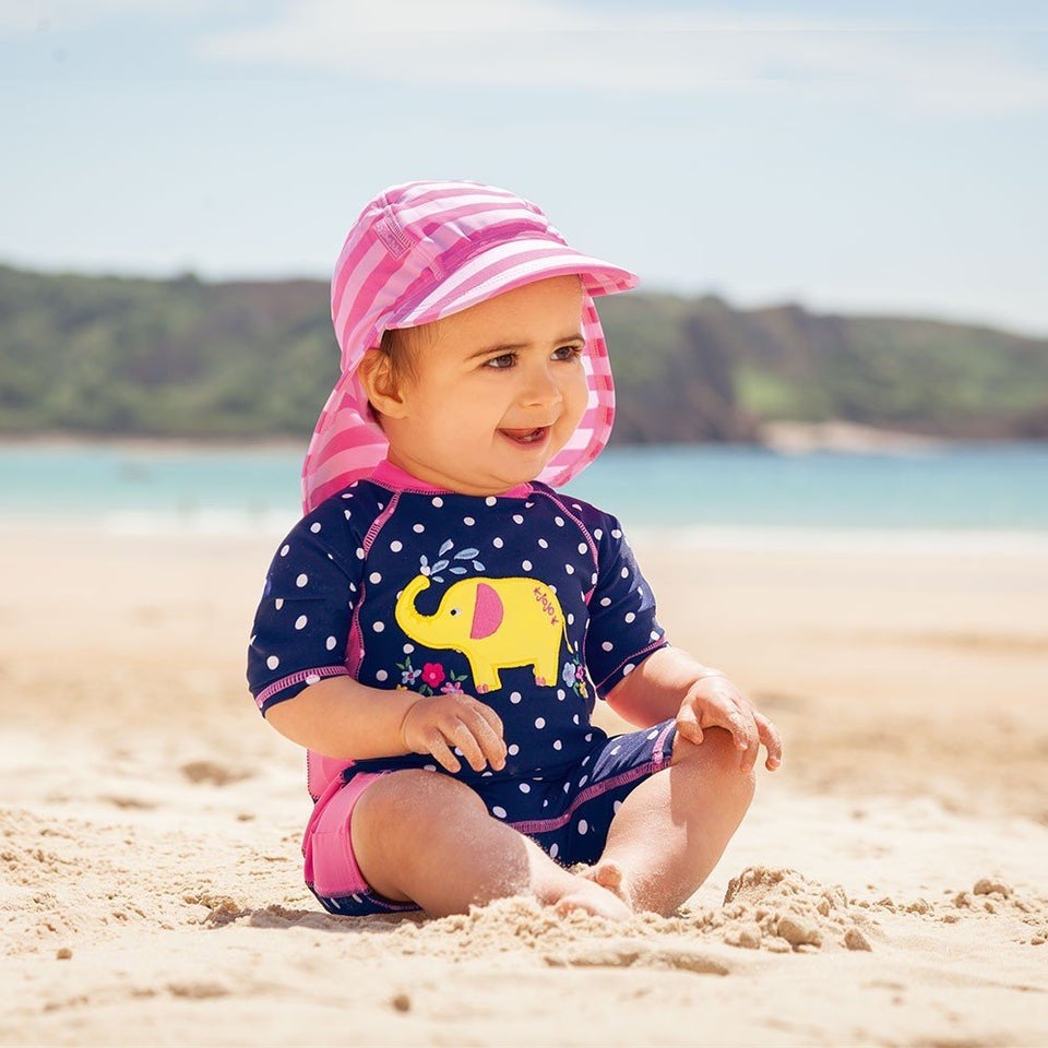 Baby girl store sun protection suit