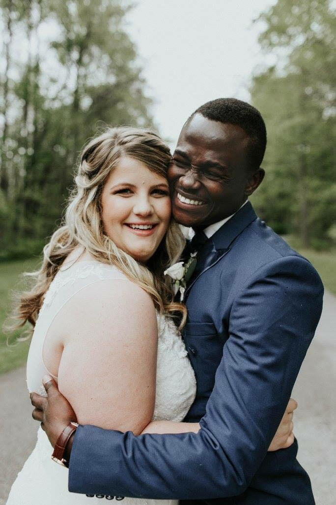Interracial college couple