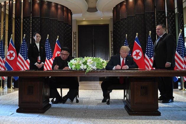 Trump and Kim sign an agreement North Korean experts have branded 'vague' and 'old news'