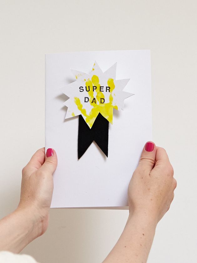 The Super Dad Badge Card made by Davina Drummond and her daughter Elfie.