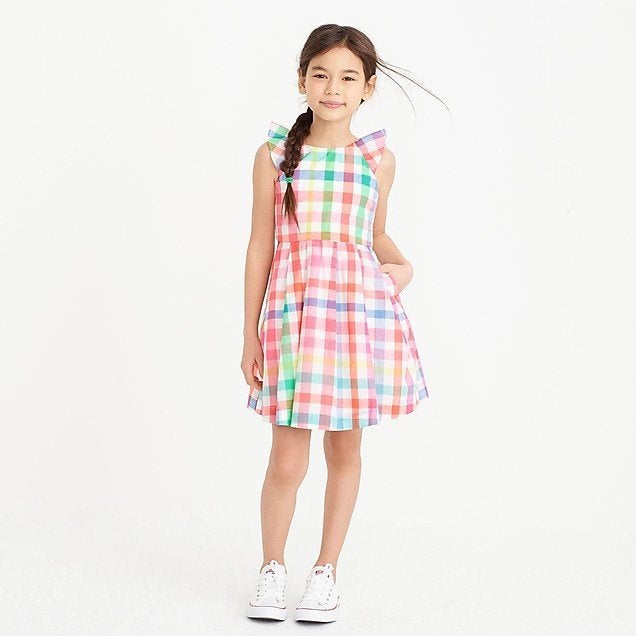 Little girl dresses with pockets sale