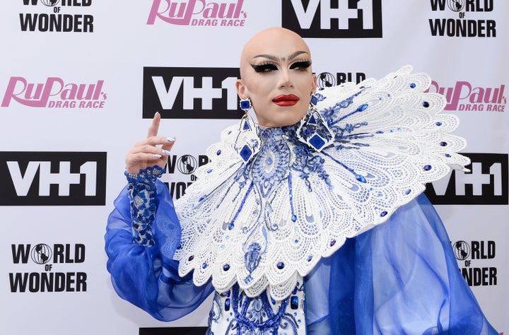 Sasha Velour at the "RuPaul's Drag Race" season nine finale taping.